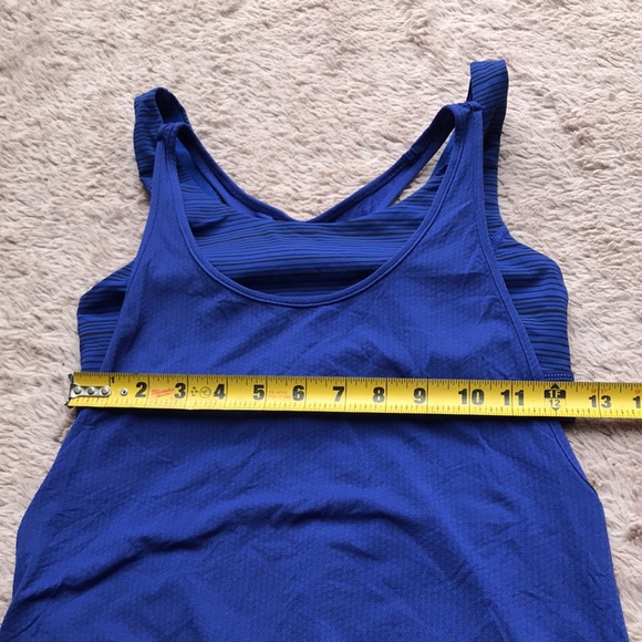 Lululemon all support tank sapphire blue/kanto stripe sapphire blue black - Picture 9 of 9